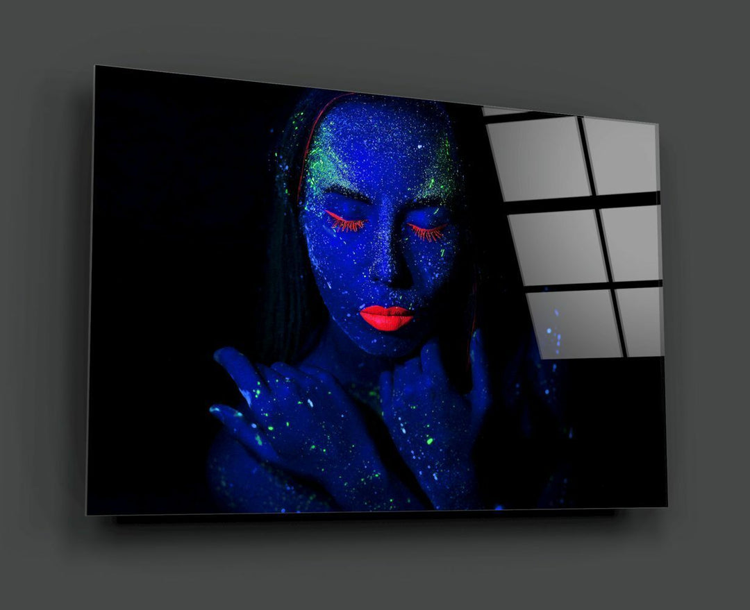 Kadın Portre Cam Tablo No:2097