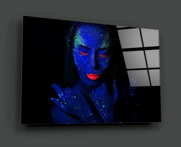 Kadın Portre Cam Tablo No:2097