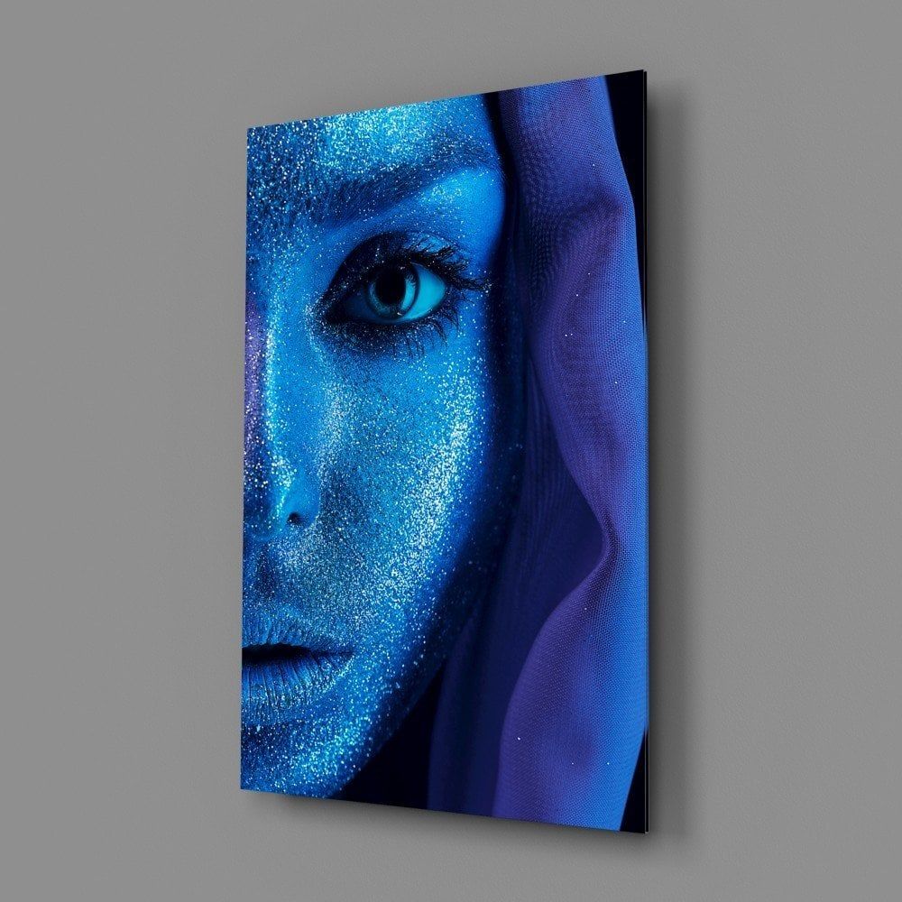 Kadın Portre Cam Tablo No:5077