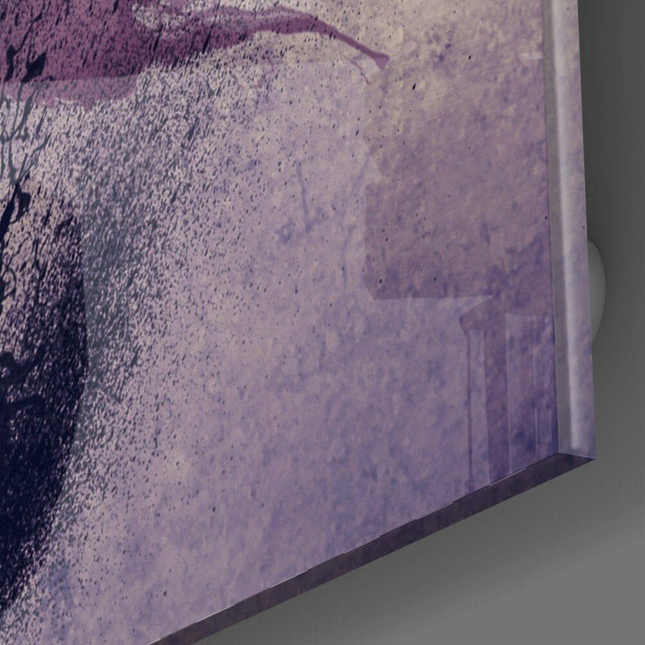 Kadın ve Gitar Cam Tablo