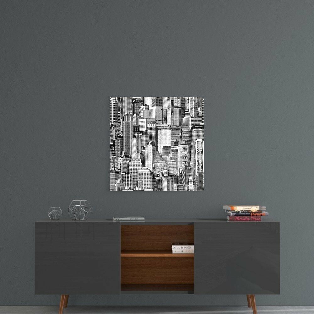 Kalabalıktaki Yalnızlık Cam Tablo