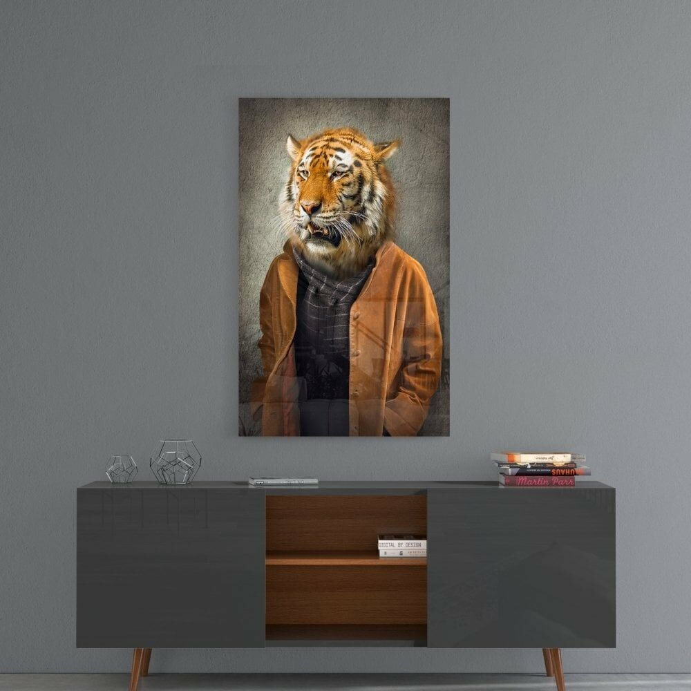 Kaplan Kafa Cam Tablo