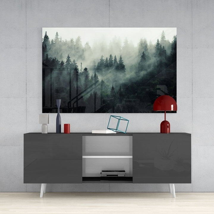 Karanlığın Manzarası Cam Tablo