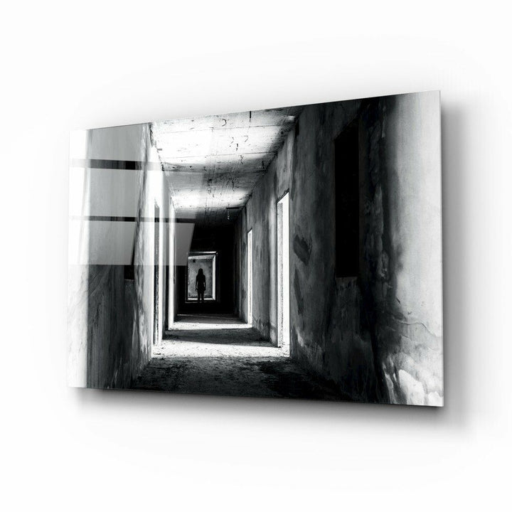 Karanlıktaki Gölge Cam Tablo