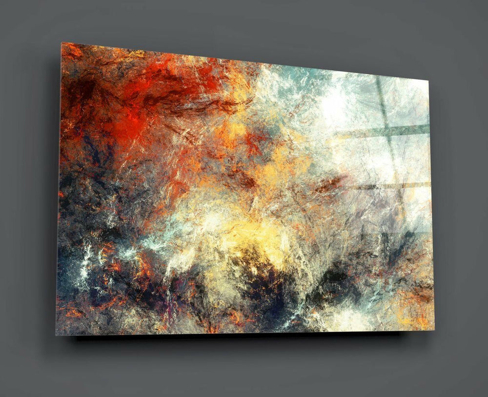 Karışık Renk Eskitme Retro Cam Tablo