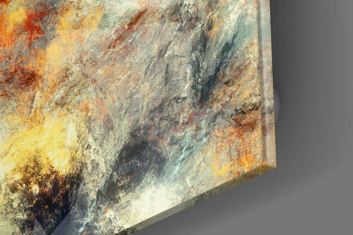 Karışık Renk Eskitme Retro Cam Tablo