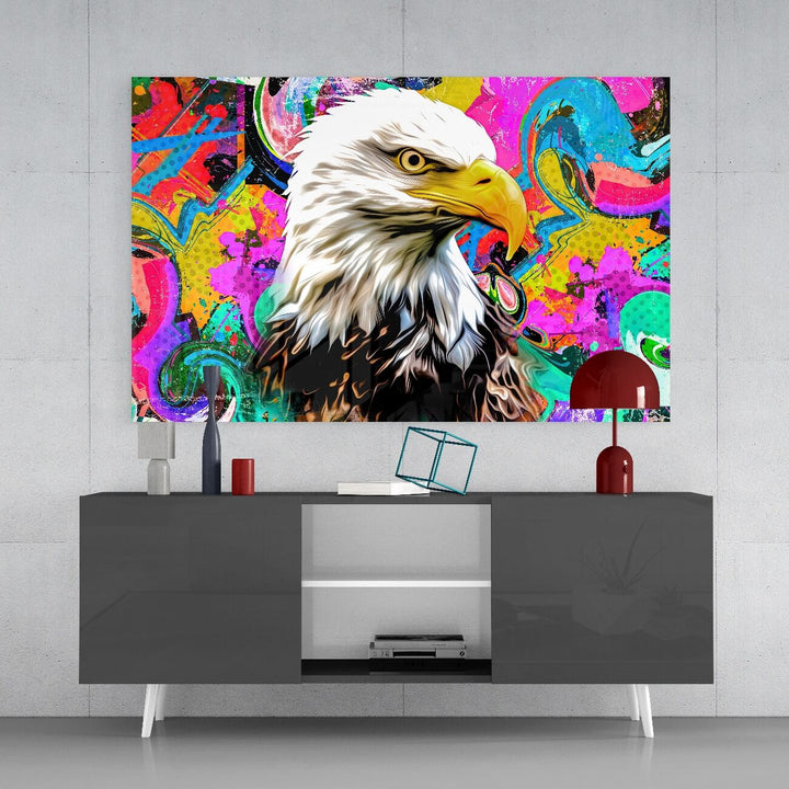 Kartal Bakış Cam Tablo