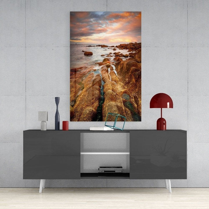 Kayalıklar Cam Tablo