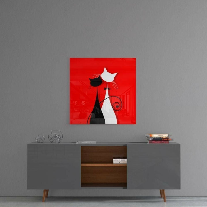 Kediler Cam Tablo No:2063