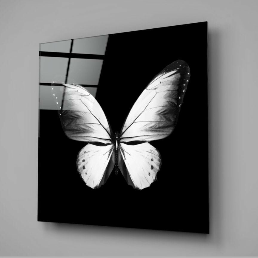 Kelebeğin Zarafeti Cam Tablo