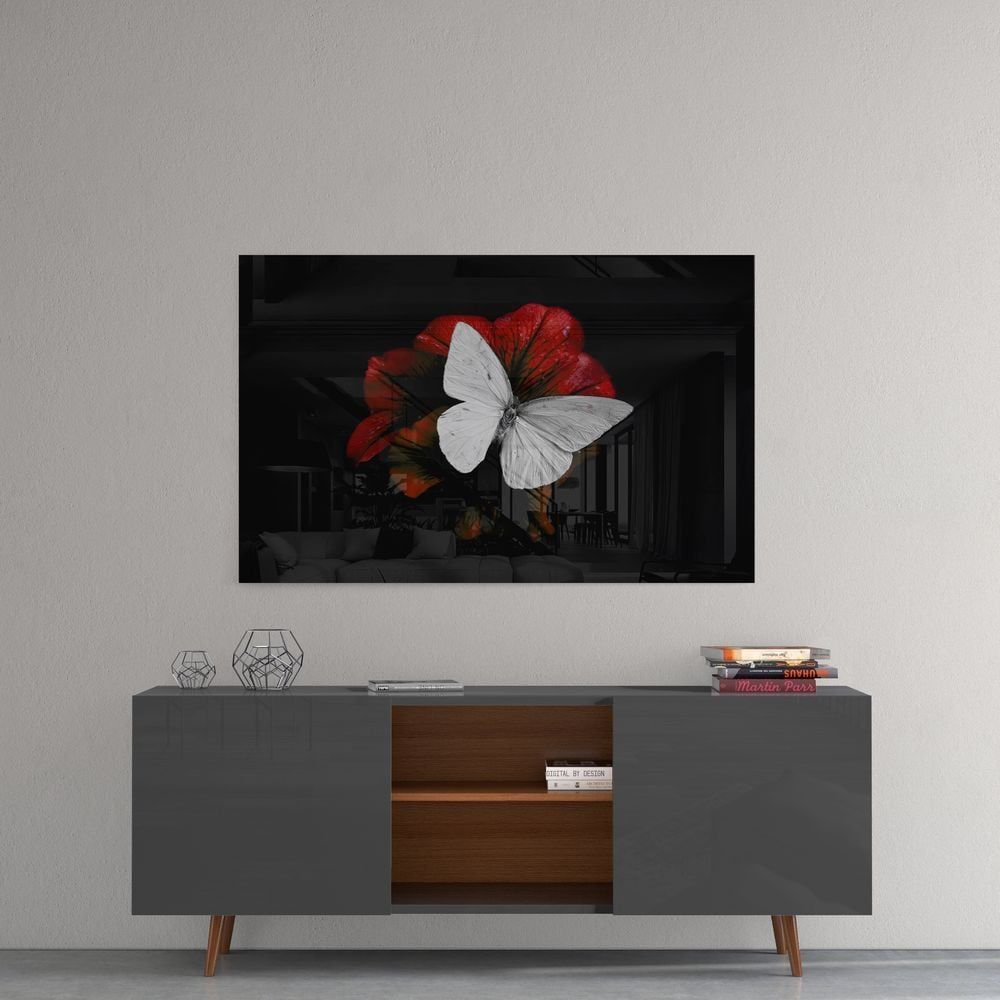 Kelebek Cam Tablo No:1173