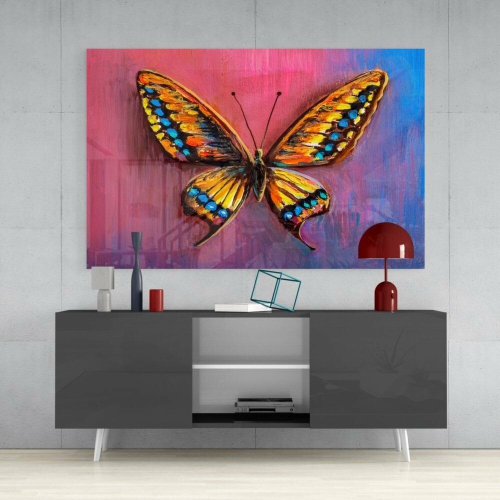 Kelebek Cam Tablo No:9028