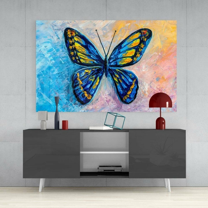 Kelebek Cam Tablo No:9073