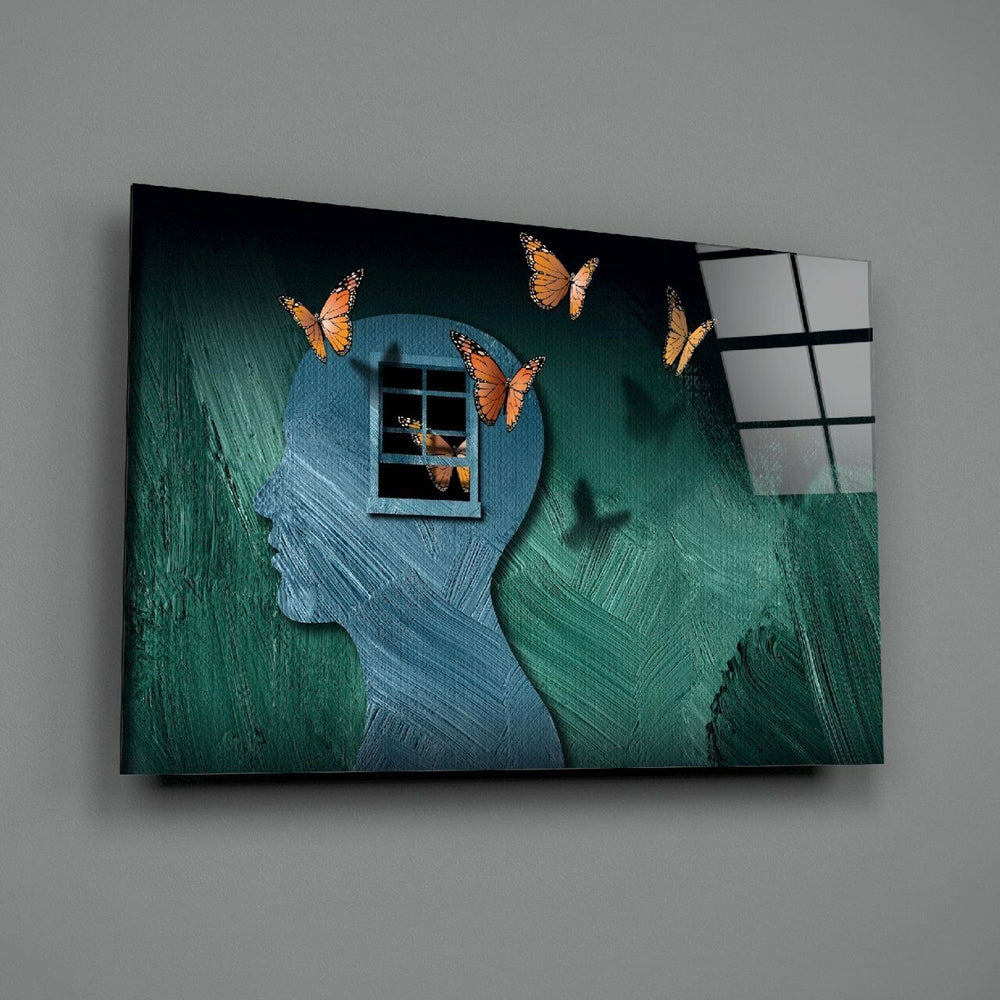 Kelebek Etkisi Cam Tablo