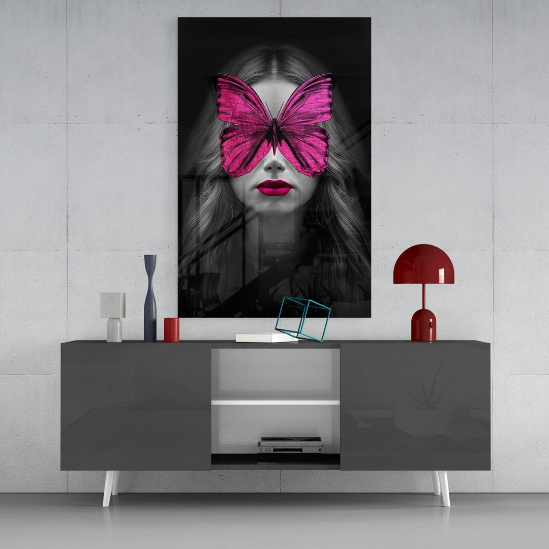 Kelebek Gözler Cam Tablo