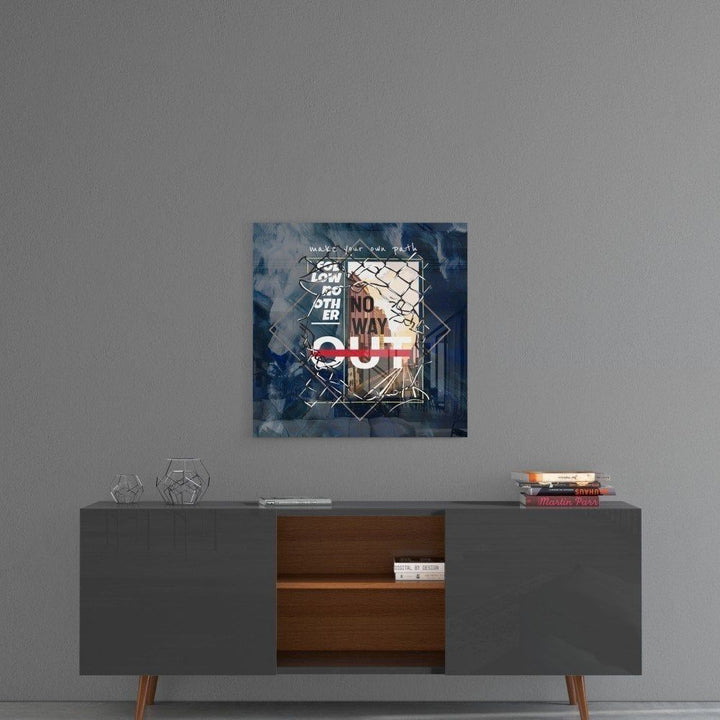 Kendi Yolunu Çiz Cam Tablo