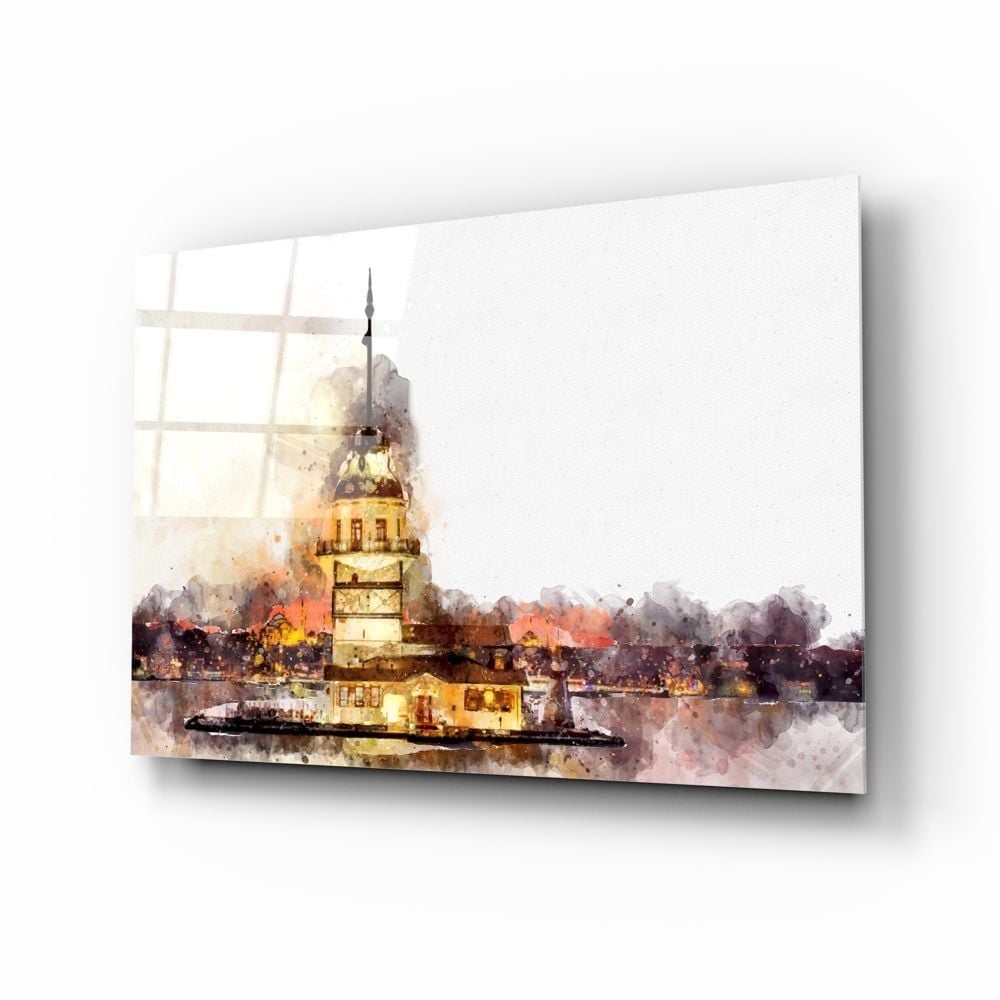 Kız Kulesi Cam Tablo