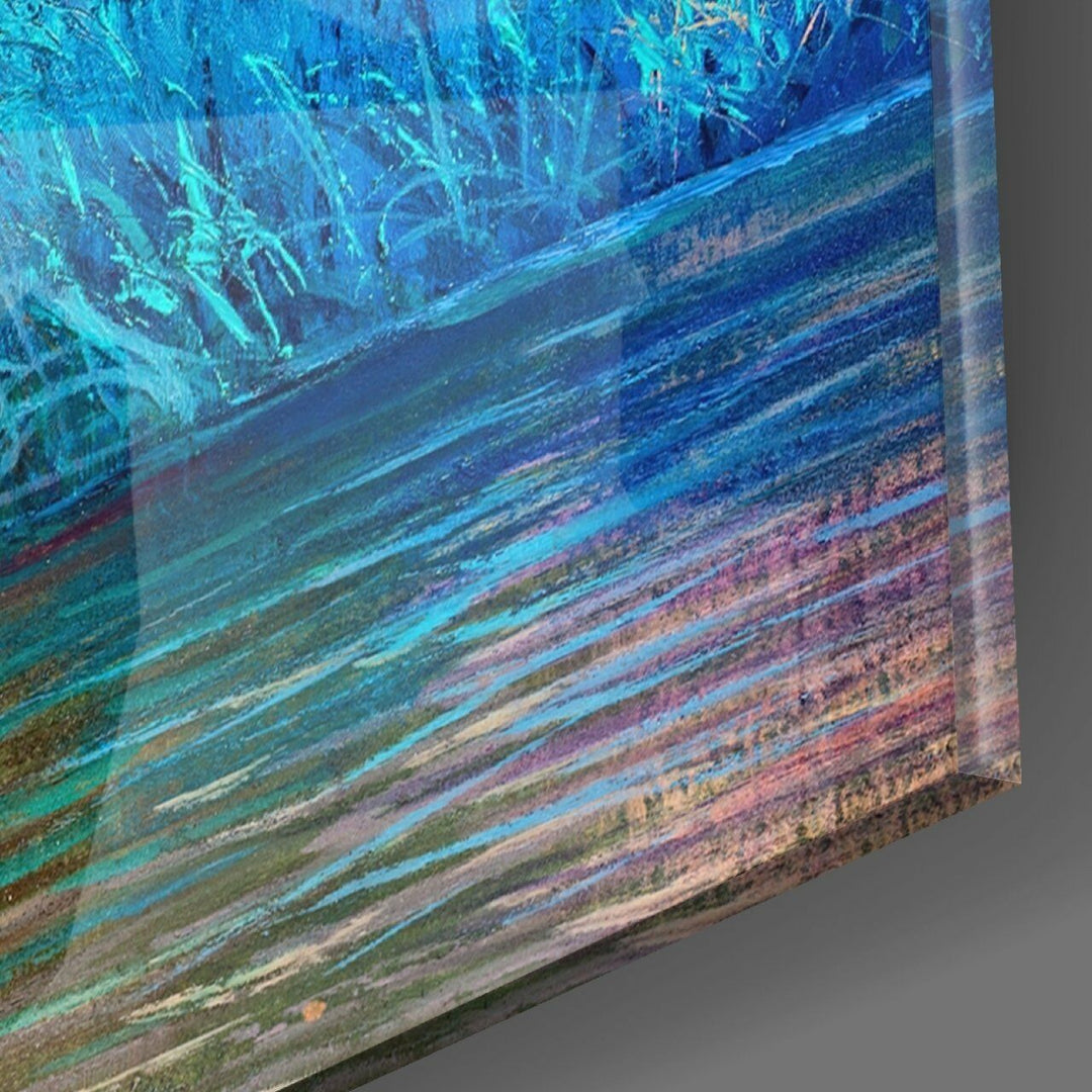 Kızıl Ağaç Cam Tablo