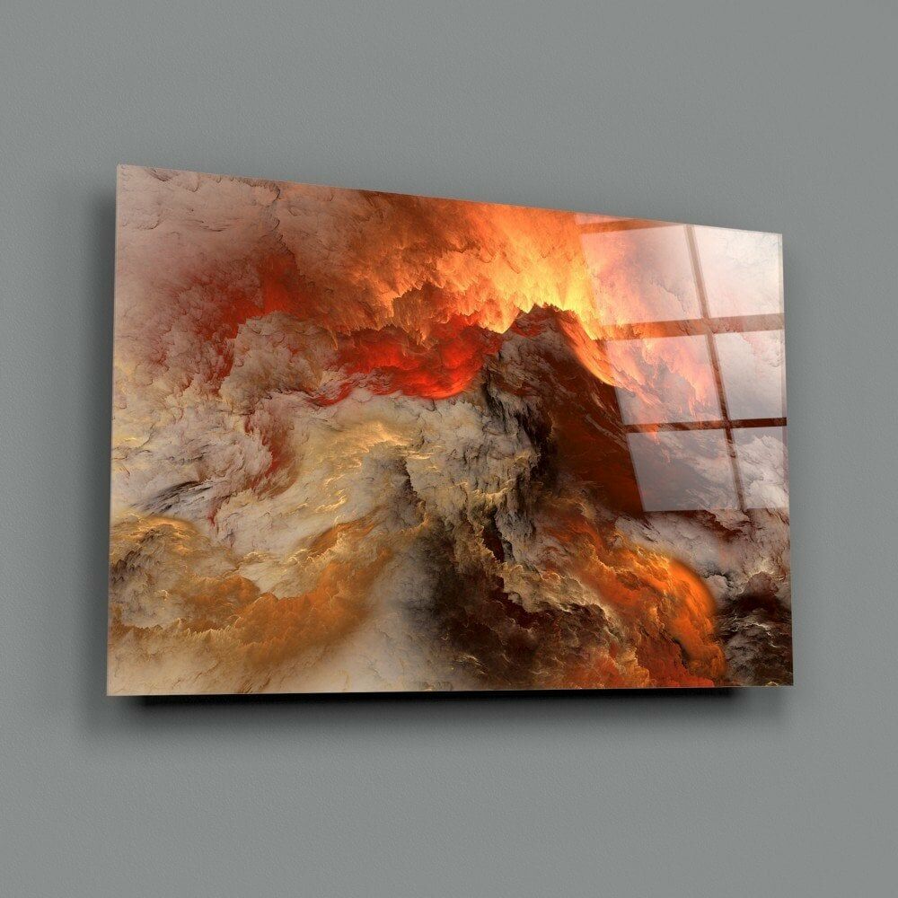 Kızıl Kıyamet Cam Tablo