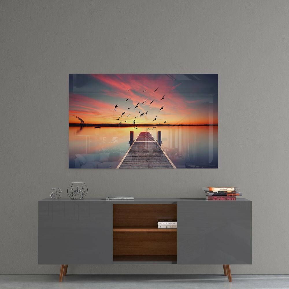 Kızıl Rıhtım Cam Tablo No:1076