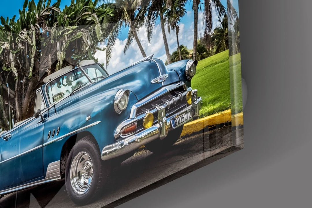 Klasik Araba Cam Tablo