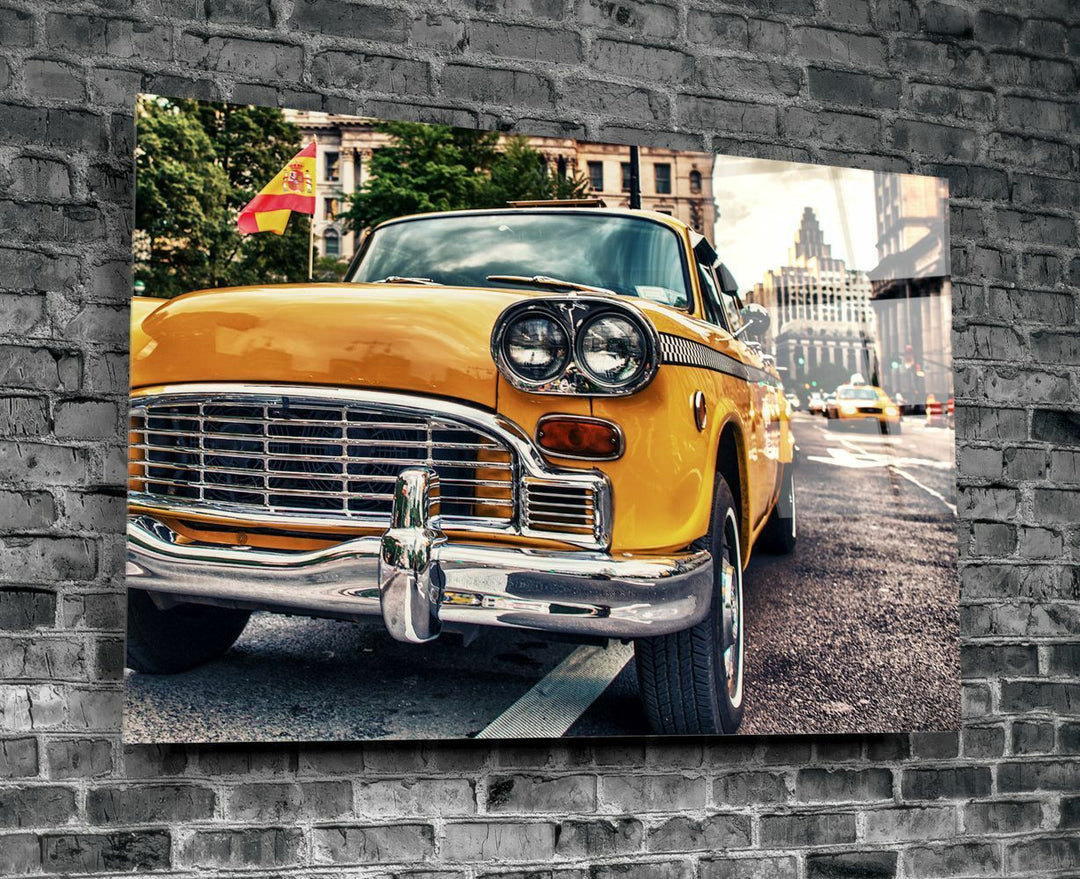 Klasik Taksi Cam Tablo