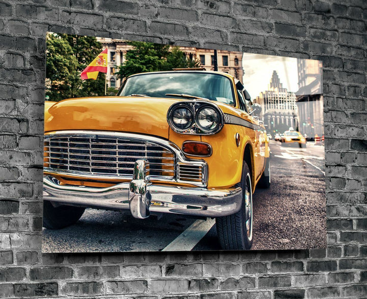 Klasik Taksi Cam Tablo