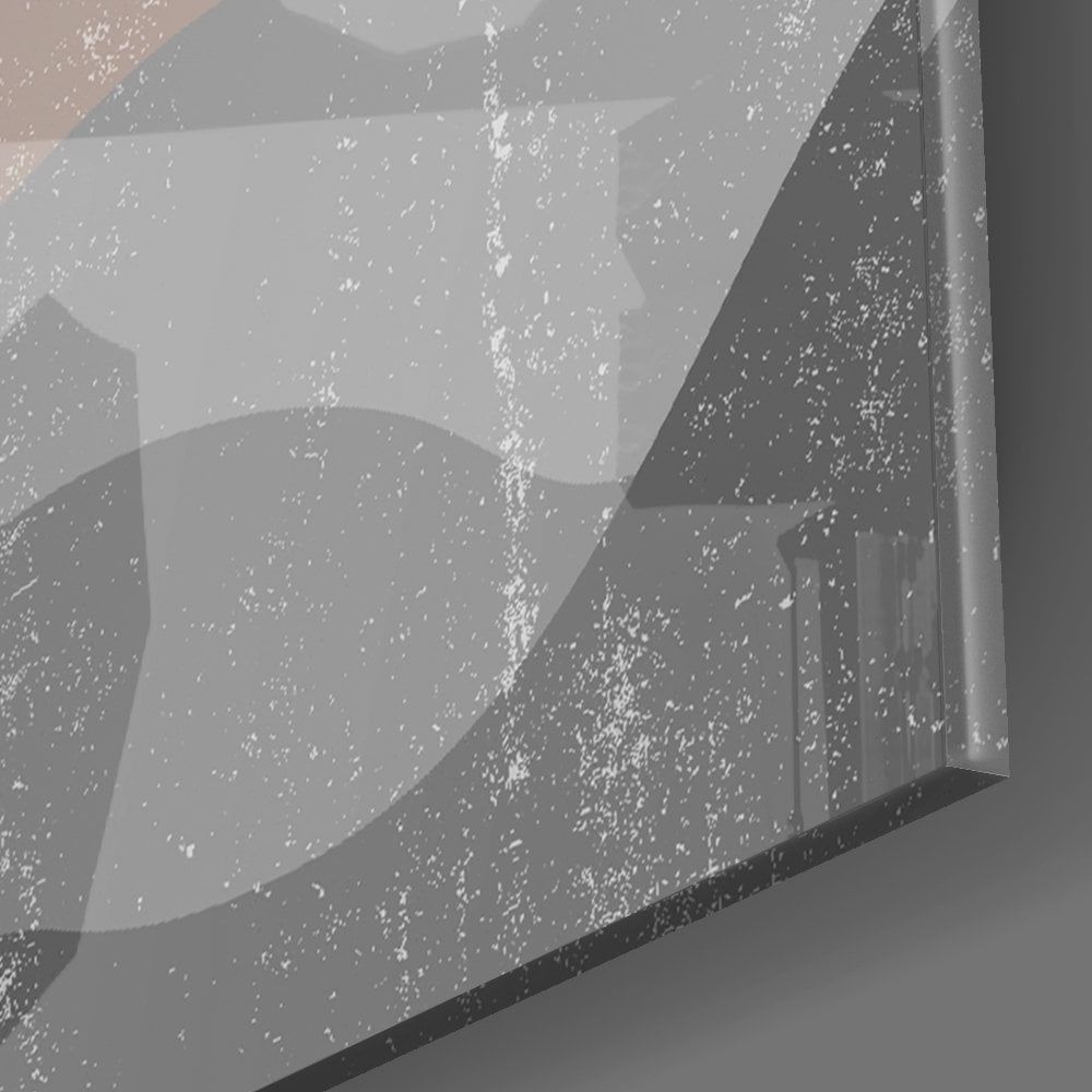 Küçük Yapraklar Cam Tablo