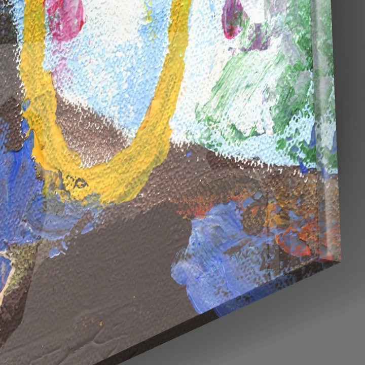 Küpeli Kadın Cam Tablo