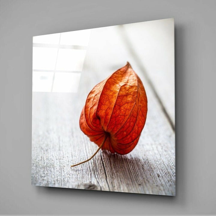 Kuru Yaprak Cam Tablo