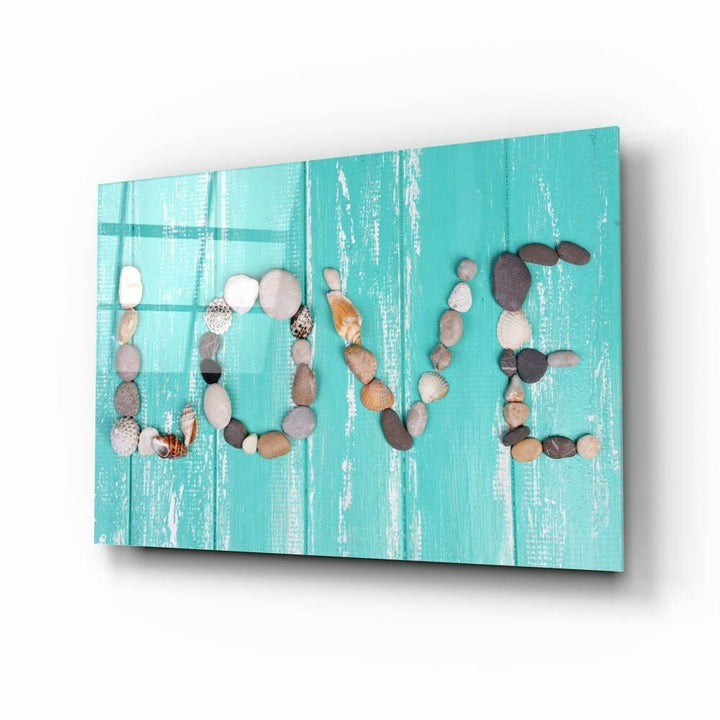 Love (Aşk) Cam Tablo