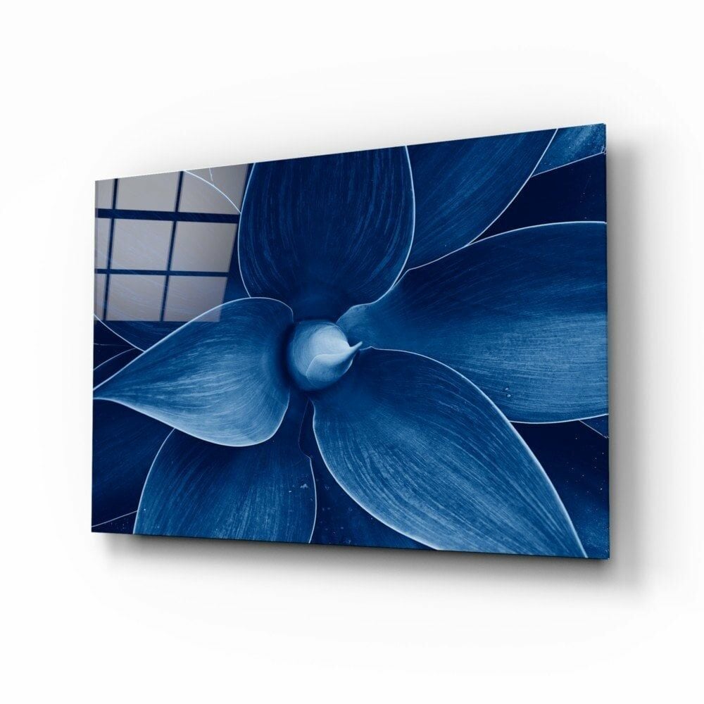 Makro Çiçek Cam Tablo