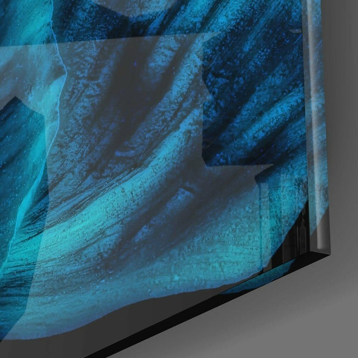 Malvales Çiçeği Cam Tablo