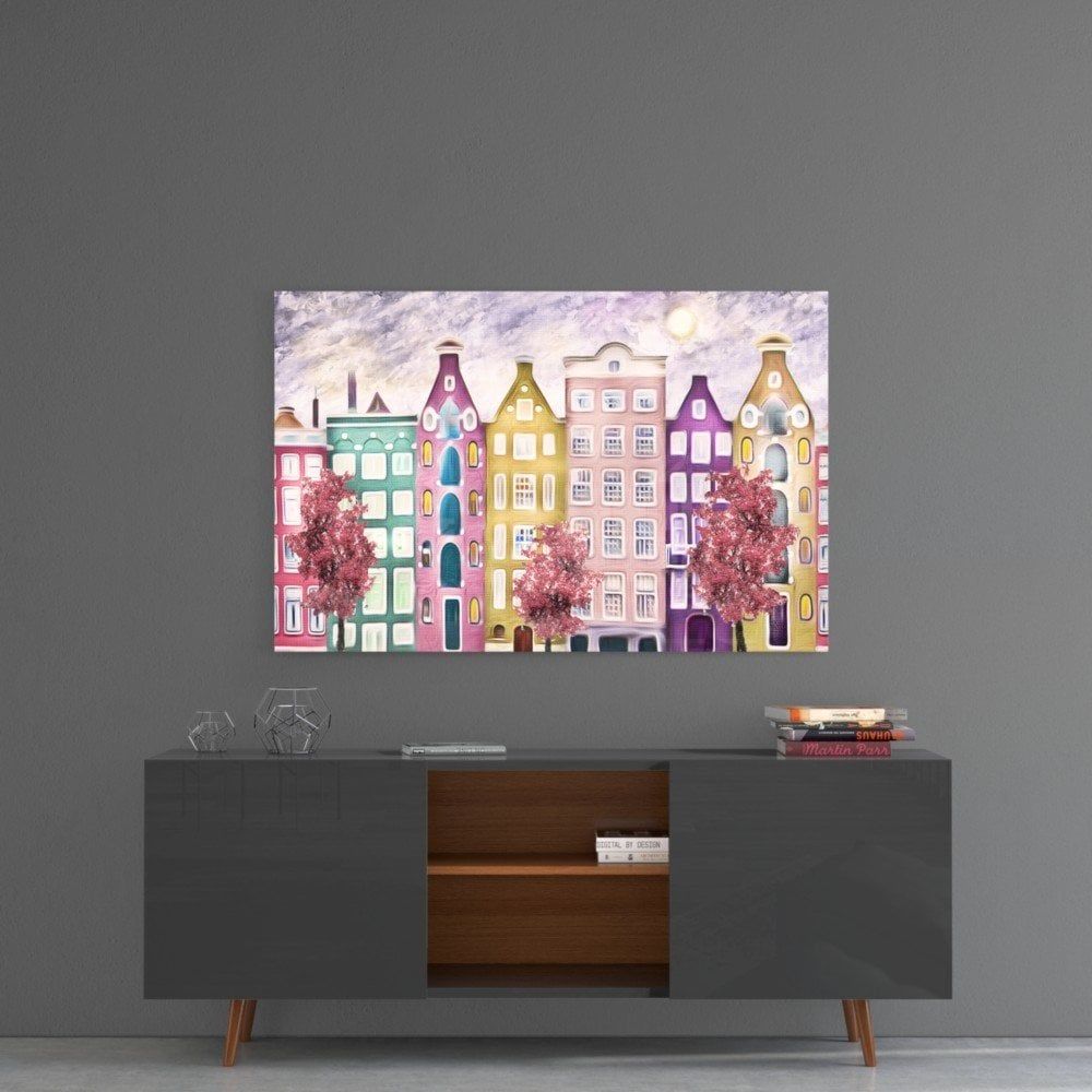 Masal Şehri Cam Tablo