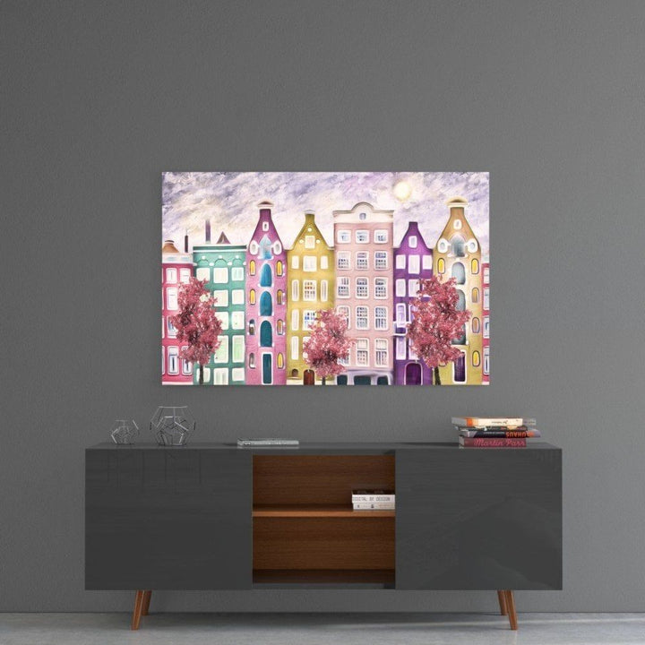 Masal Şehri Cam Tablo