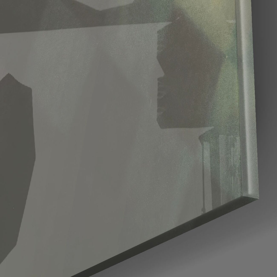 Maske ve Üzgünlük Cam Tablo