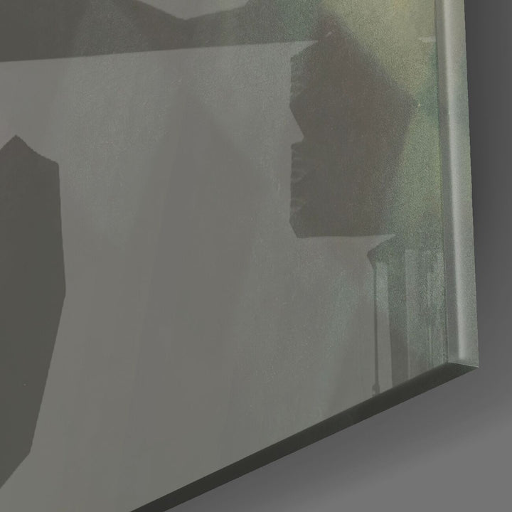 Maske ve Üzgünlük Cam Tablo