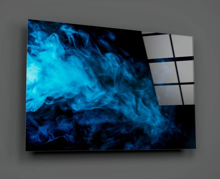 Mavi Duman Cam Tablo
