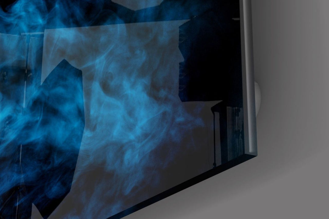 Mavi Duman Cam Tablo