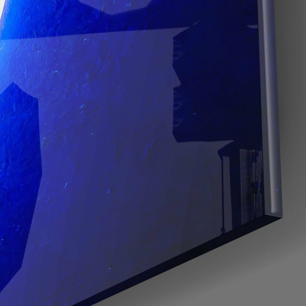 Mavi Halka Cam Tablo