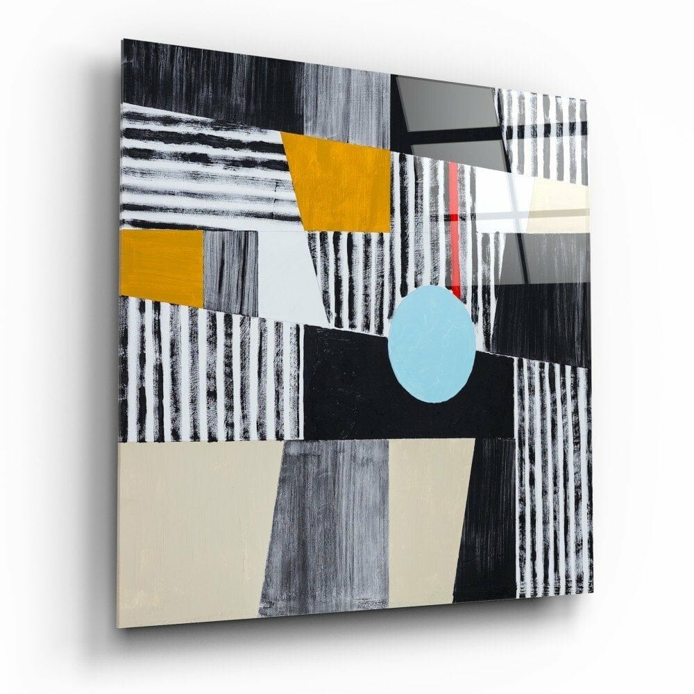 Mavi Nokta Cam Tablo