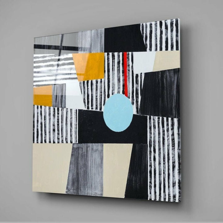 Mavi Nokta Cam Tablo