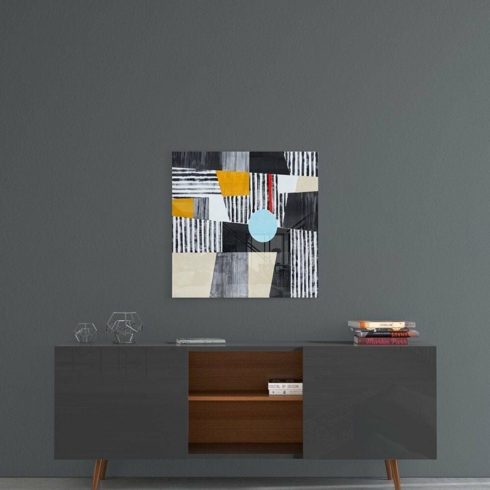 Mavi Nokta Cam Tablo