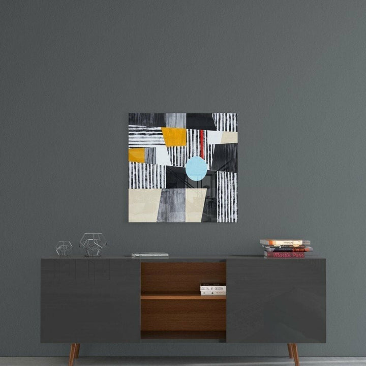 Mavi Nokta Cam Tablo