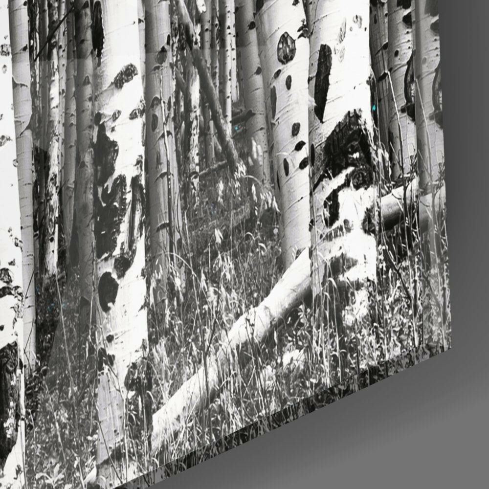 Mavi Orman Cam Tablo