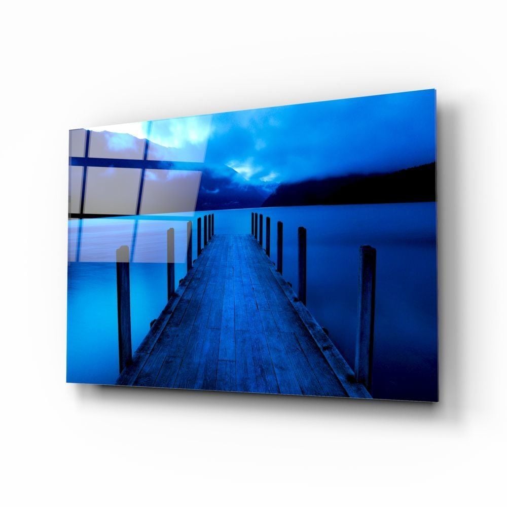 Mavi Rıhtım Cam Tablo