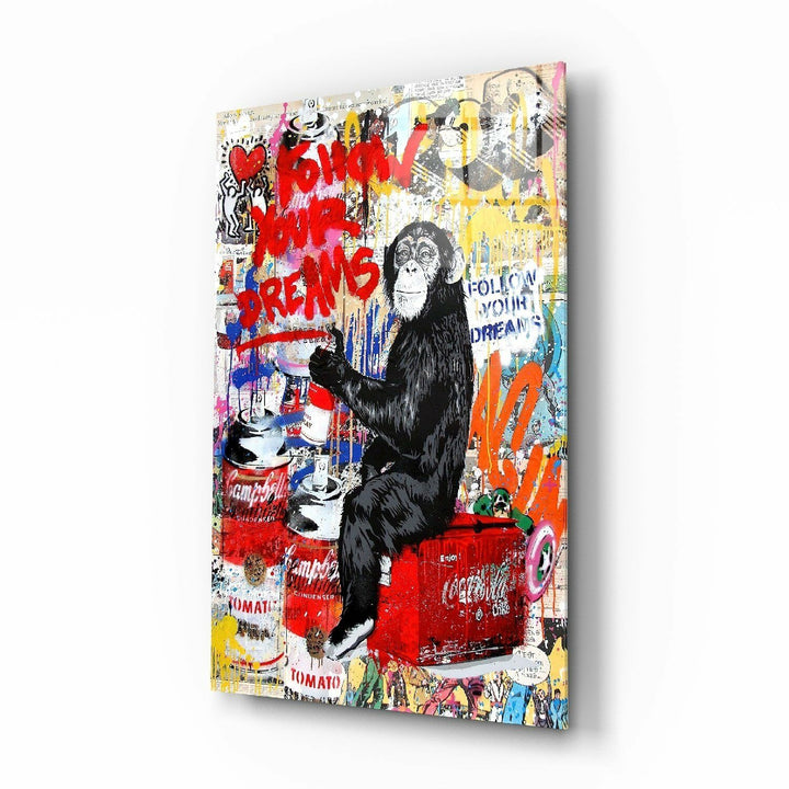 Maymun Nasihati Cam Tablo