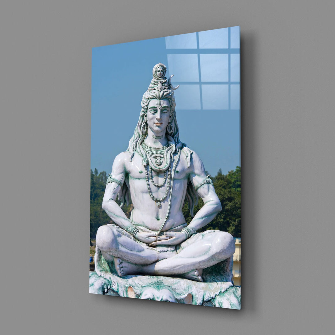 Meditasyonda Shiva Cam Tablo