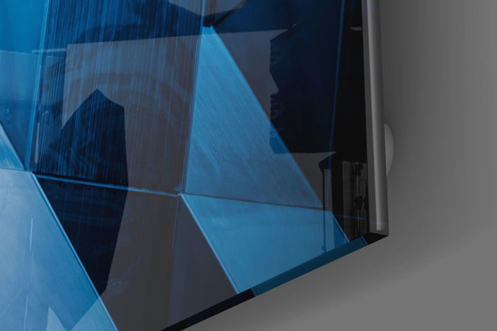 Mimari Geometrik Şekiller Cam Tablo