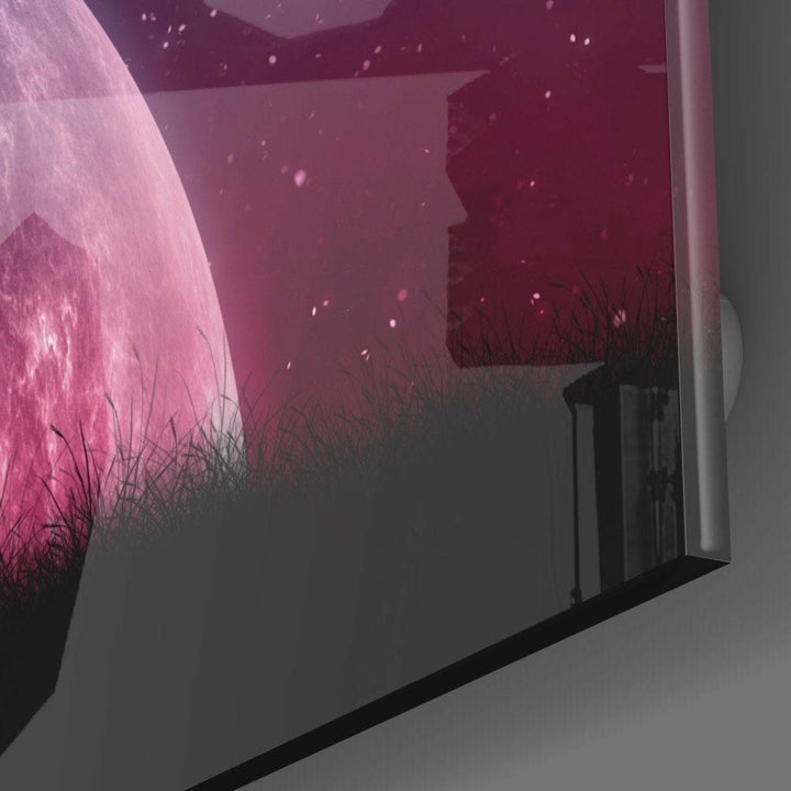 Mistik Gece Cam Tablo